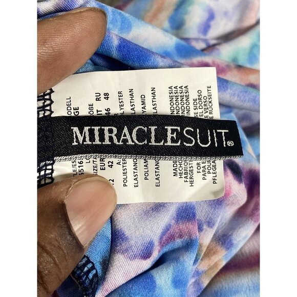 Miraclesuit Woman's Multicolor Mirage Tankini Swim‎ Top Size 12 - Picture 9 of 12